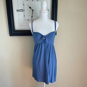 Copper Key Tie Front A- Line Dress